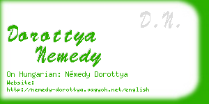 dorottya nemedy business card